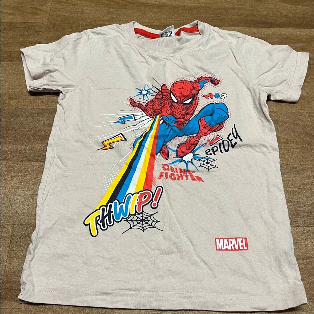 Marvel White and Red Spider-Man Short Sleeve Tee